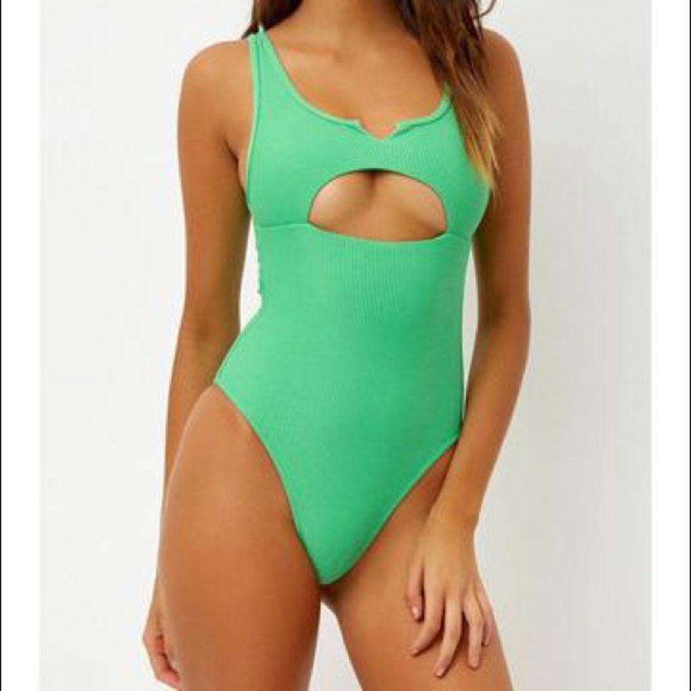 Frankie’s Bikinis Cody one piece in Jade